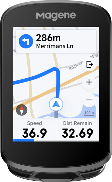 Magene C506 GPS-Fahrradcomputer mit Navigation, WiFi und Bluetooth in Schwarz - Bild 1
