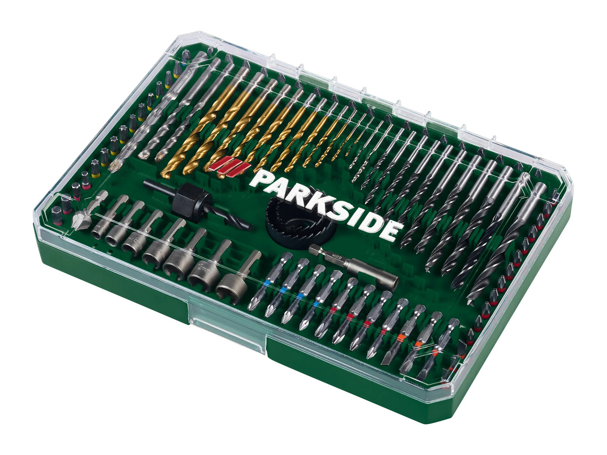 Parkside Bit-, Bohrer-, Steckschlüssel- und Lochsägensatz aus Stahl in Multicolor - Bild 2
