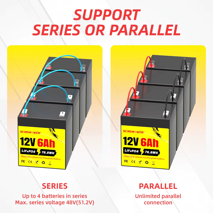 Scream Power 12V LiFePO4 Lithium-Batterie mit integriertem BMS für USV und Fischfinder - Bild 4