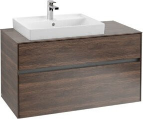 V&B Waschtischunterschrank Collaro mit LED-Beleuchtung, B/T/H: 100 x 54,8 x 50 cm - Bild 1