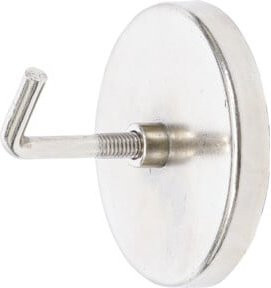 BGS Do it yourself Magnet-Haken rund aus Stahl in Silber, Durchmesser: 60 mm - Bild 1