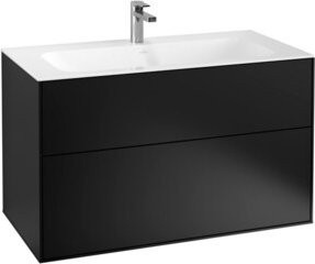 V&B Waschtischunterschrank Finion in Blau lackiert, B/T/H: 99,6 x 59,1 x 49,8 cm - Bild 1
