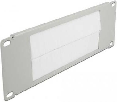 Delock 66535 Netzwerkschrank-Bürstenleiste 10 Zoll in Grau - Bild 1
