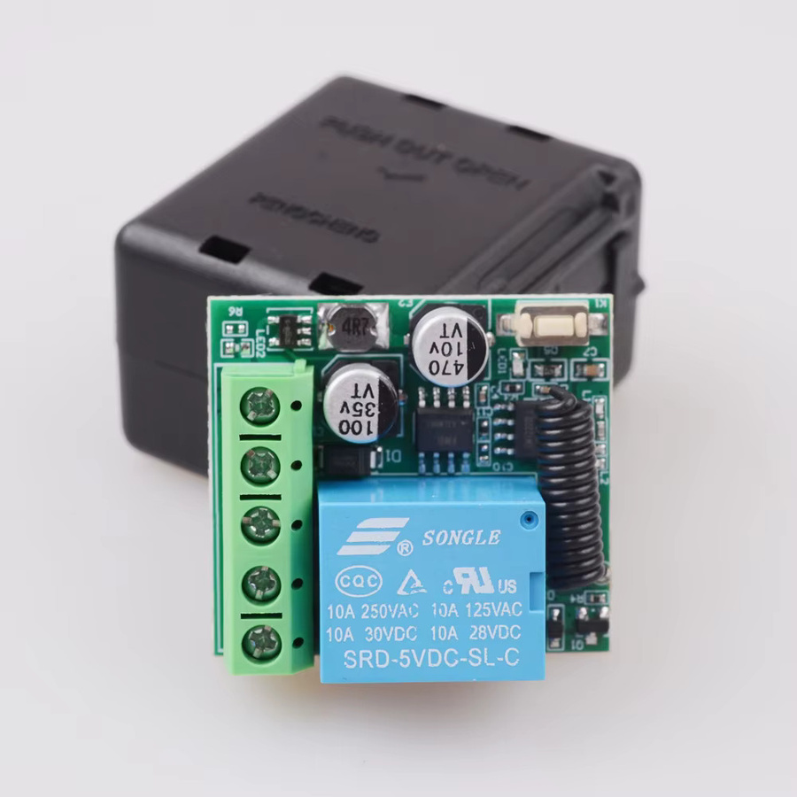 CENTURY AOKE 433MHz RF Drahtloses Fernbedienung Schalter Relais Modul 1CH für LED und elektronische Schlösser DC 5-30V - Bild 3