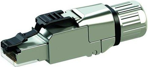 Telegärtner RJ45-Steckverbinder MFP8 IE T568 B Cat.6A (IEC) in Silber für Ethernet/LAN, AWG24/1-AWG22/1 und AWG27/7-AWG22/7 - Bild 1