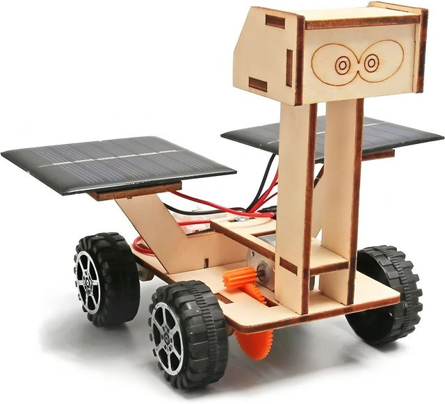 soulbao Solarbetriebener Mondrover, 3D Holzpuzzle, Weltraum, Holz - Bild 1