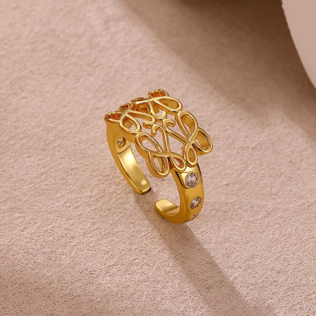 ETCAVCE Geometrie-Ringe, Gold, Zirkonia, Damen - Bild 1