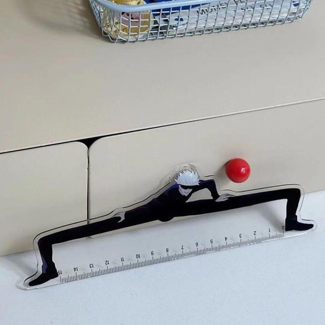 Jujutsu Kaisen Gojo Satoru Anime Lineal in Weiß für Studenten und Schule - Bild 1