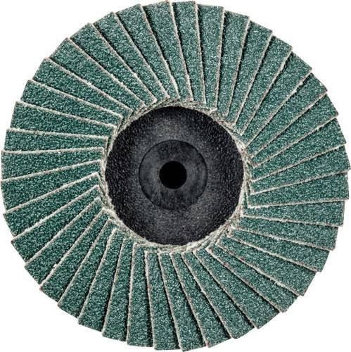 PFERD COMBIDISC Zirkon Mini-POLIFAN CDR Fächerschleifscheibe Durchmesser 50 mm Körnung 80 für gehärteten Stahl - Bild 1