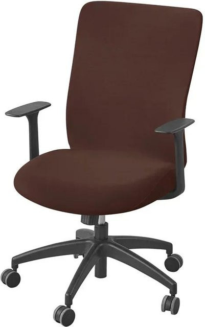 Schmutzabweisender Bürosesselbezug aus Stretch-Velours in Braun für Universal-Sessel und Computerstühle - Bild 1