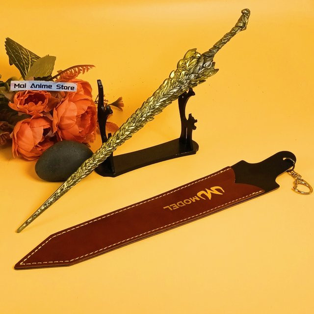 Elden Katana Anime Ninja Messer, Metall, 11,6 Zoll, ungeschärft - Bild 1