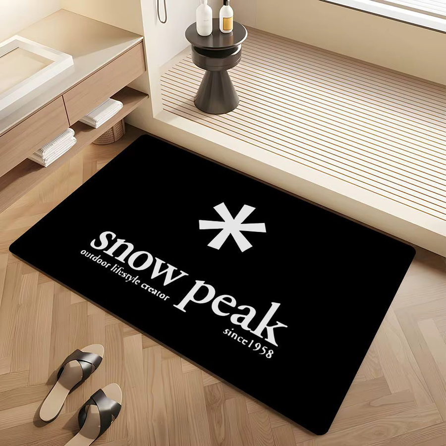 Anti-Rutsch-Fußmatte S-Schnee Cool Super P-Peak in Schwarz für Wohnzimmer, Schlafzimmer, Kinderzimmer oder Balkon - Bild 6