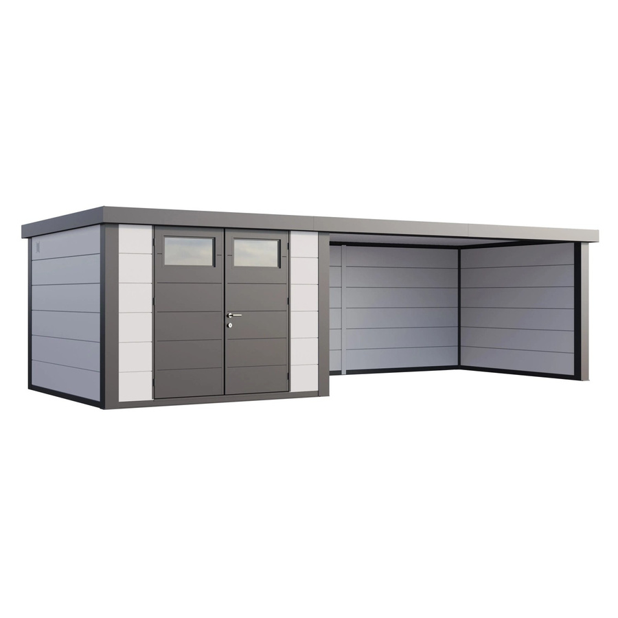 Telluria Gerätehaus Classico in Weiß mit B/H/T: 812 x 219 x 318 cm - Bild 2
