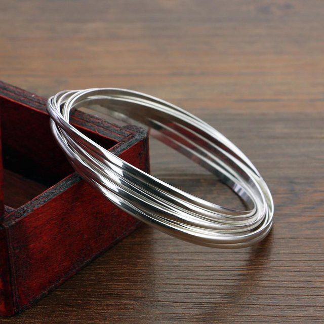 Allbestart Armband 925 Silber, Damen, grau - Bild 1