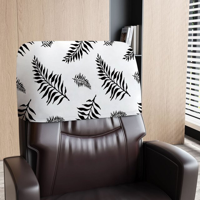 Universeller Stuhlbezug von Yiran Furniture mit floralem Design in Schwarz-Weiß für Büro und Massage Liegen - Bild 1