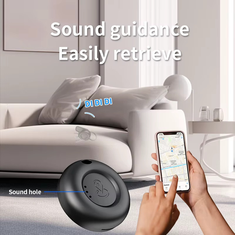 GGBEE Mini Bluetooth Anti-Verlust-Gerät als GPS-Tracker für iOS Find My App in Schwarz - Bild 3