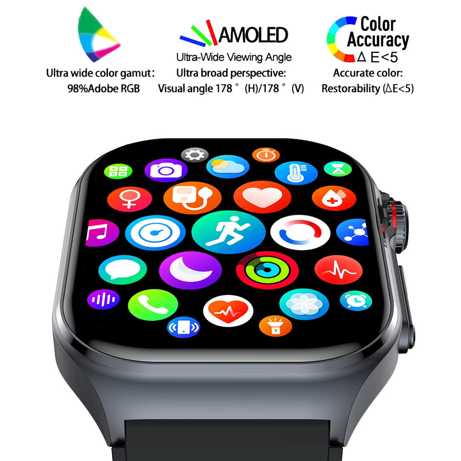 Marsyu Smartwatch, Blau, Silikon, Unisex - Bild 4