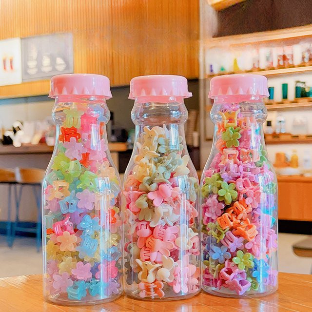 Haar Clip Set Kinder, Blume Herz Krone Kaninchen, Farben - Bild 1