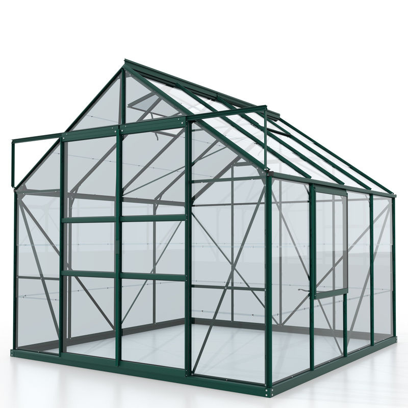 Vitavia Gewächshaus Meridian 6700 in Smaragdgrün mit 6,7 m² und Sicherheitsglas - Bild 3