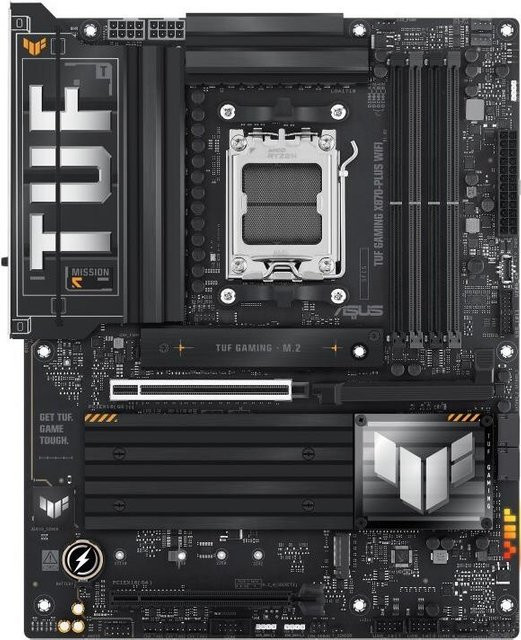 Asus TUF Gaming X870-PLUS WIFI Mainboard ATX mit AMD AM5 Sockel, DDR5, Wi-Fi und Ethernet/LAN, Schwarz - Bild 1