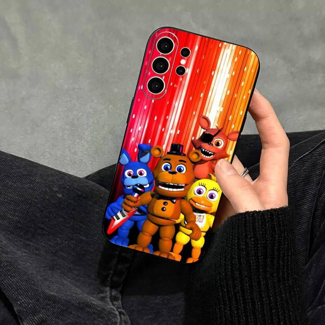 Five Nights At Freddys Fnaf Handyhülle für Samsung Galaxy S25 S24 S23 S22 S21 S20 Ultra Plus Note in Schwarz - Bild 1
