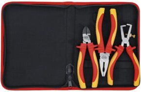 BGS VDE-Zangen-Satz 3-teilig in Rot mit Seitenschneider - Bild 1