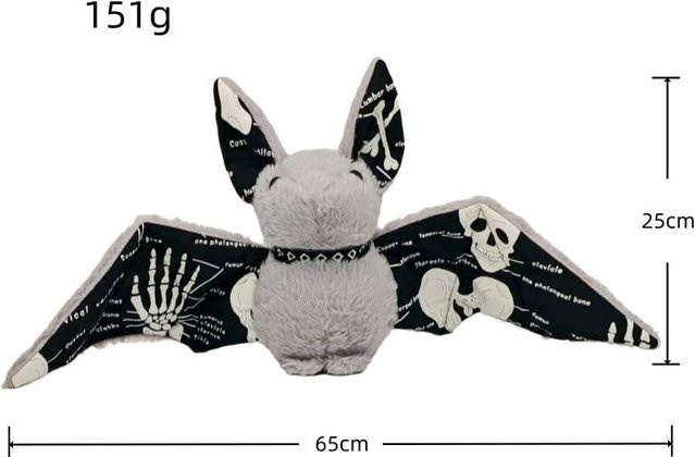 Yiran toy Fledermaus, Plüschtiere, 16/25cm, Grau - Bild 1