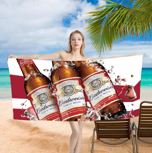 JMG Household Supplies Strandtuch B-Budweisers Anime Design aus Mikrofaser, Mehrfarbig, B/H: 75 x 150 cm - Bild 1