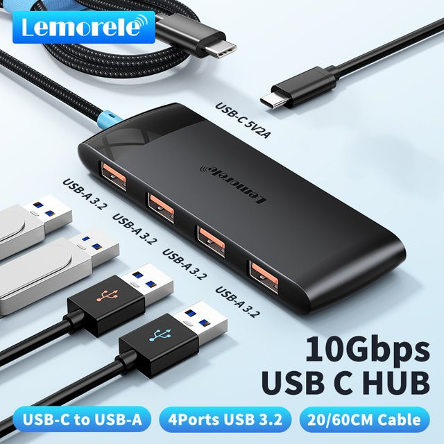 Lemorele 5-in-1 USB C Dockingstation mit USB 3.2 10 Gbit/s für MacBook, Tablet und Mobiltelefone - Bild 1