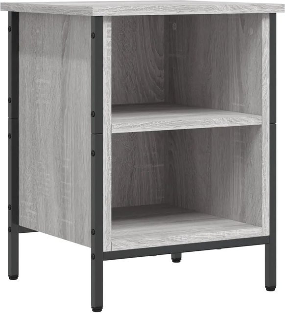 vidaXL Schuhregal Grau B/T/H: 38 x 35 x 50 cm aus Holzwerkstoff und Stahl - Bild 1