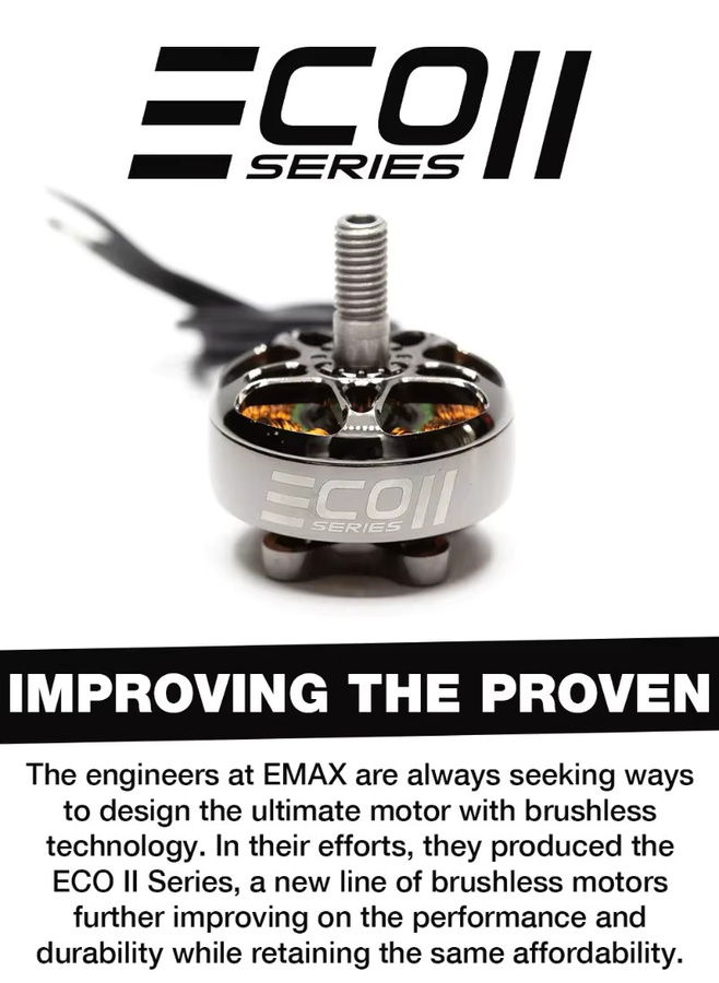 Emax ECOII ECO II Serie Brushless Motor, silver - Bild 3