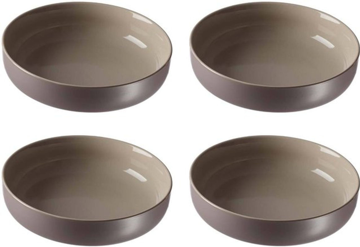 Ritzenhoff & Breker Keramik Schalen Jasper Braun 4er Set Durchmesser: 19 cm - Bild 1