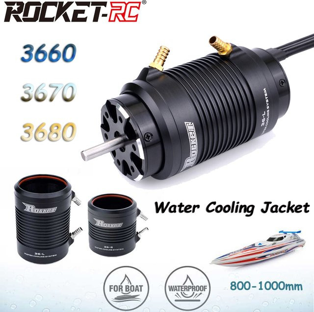 ROCKET-RC Wasserdichter bürstenloser Motor, Zubehör, Metall, Schwarz - Bild 1