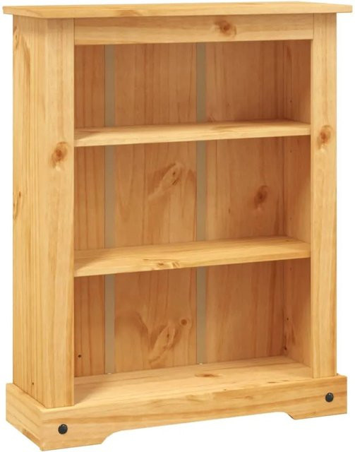 vidaXL Bücherschrank aus Kiefernholz im rustikalen Mexiko-Stil, Farbe Braun, B/T/H: 81 x 29 x 100 cm - Bild 1
