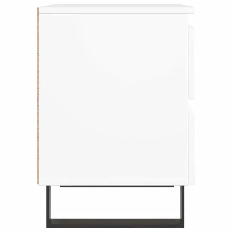 Vidaxl Set aus 2 modernen Nachttischen in Weiß, B/T/H: 40 x 35 x 50 cm - Bild 1