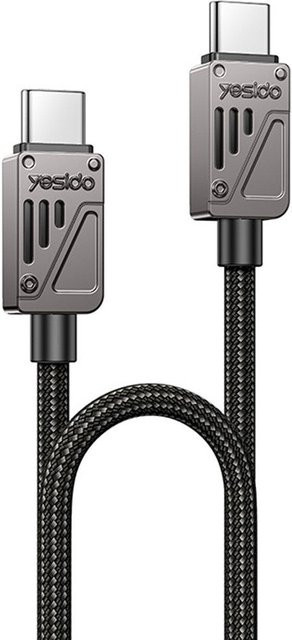 Yesido USB-C Daten- und Ladekabel CA196, 60W, Schwarz, 1,2 m - Bild 1
