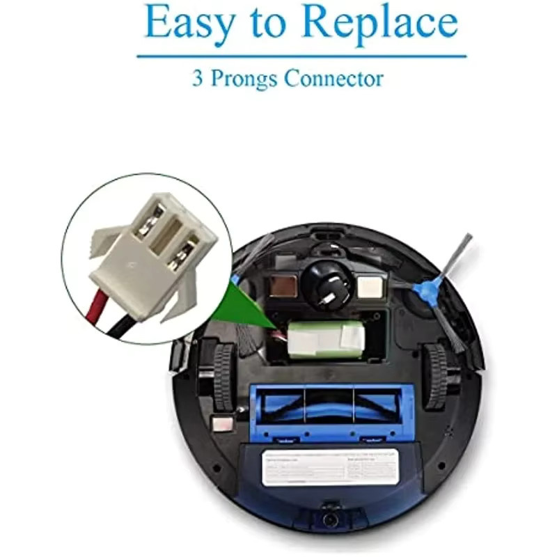 Aleaivy Li-Ionen-Akku 14,8 V 3500 mAh für Conga Excellence 950 990 1090 1790 1990 Deebot N79S N79 DN622 Eufy Robovac, Farbe: Grün - Bild 3