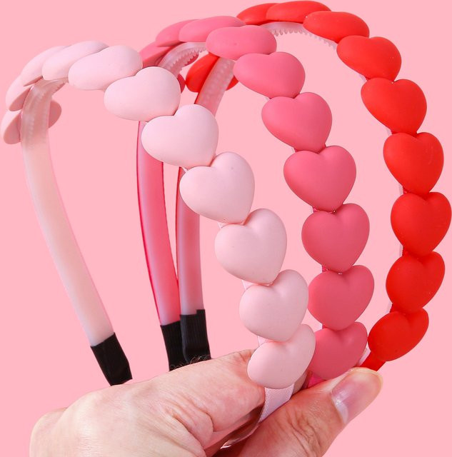 Stirnband Herz, Kunststoff, Frauen, Kinder, Mädchen, Unisex - Bild 1