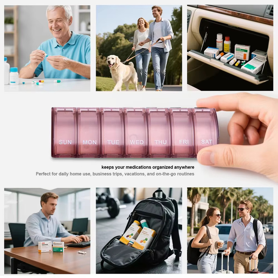 Untior Pillendose für 7 Tage, blau - Bild 6