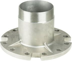 Grundfos Übergangsflansch R6 DN200 PN16 für Unterwasserpumpen aus Edelstahl in Silber - Bild 1