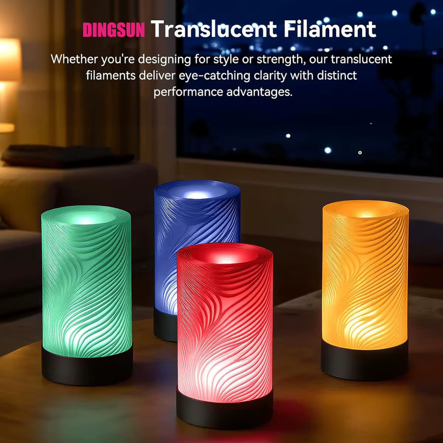 3D Maliang PETG-Filament für FDM-3D-Drucker, 1,75 mm, transparent blau - Bild 2