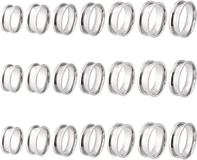 UNICRAFTALE Ring Edelstahl, Silber, Unisex - Bild 1