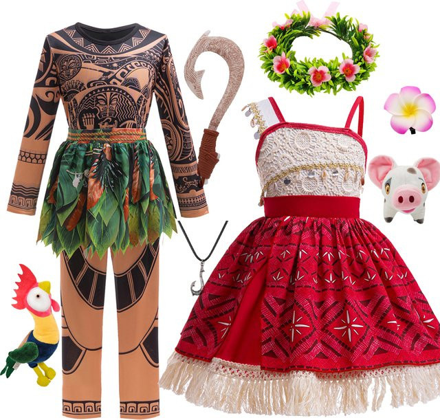 ollobebe Moana 2 Maui-Kostüm, Rollenspielkleidung, Set / Bundle - Bild 1