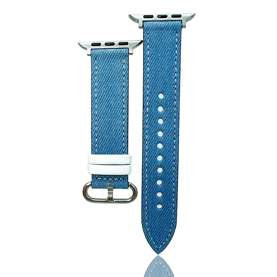 CORUCIA Uhrenarmband Denim Canvas, Vintage, Textil/NATO, für Apple Watch - Bild 4