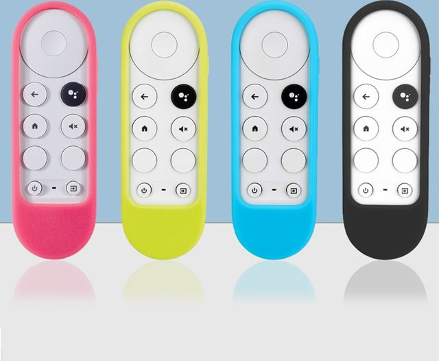 Silikon Schutzhülle für Google TV Fernbedienung in Pink, stoßfest und anti-Sturz - Bild 1