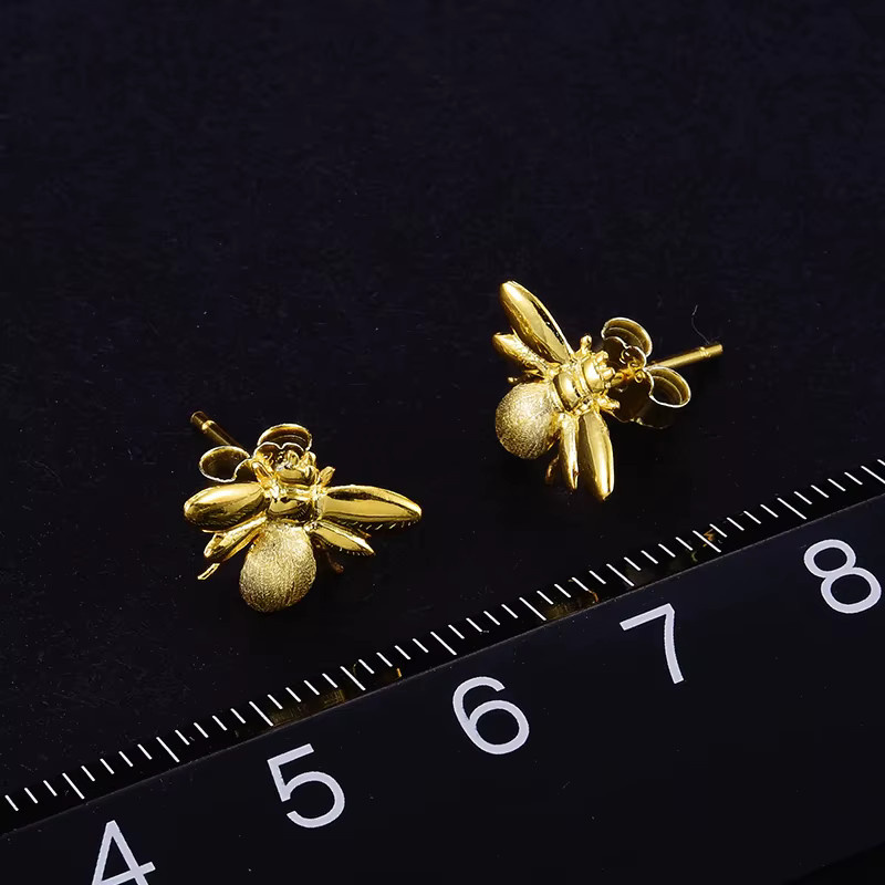 Huitan Bienen-Ohrringe, Gold, Damen - Bild 2