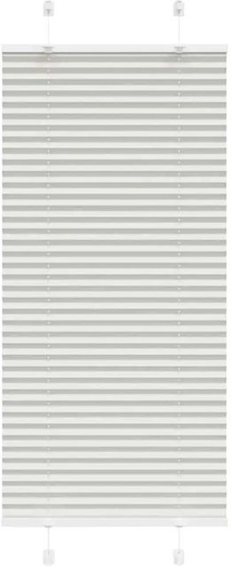 vidaXL Plissee Hellgrau, semi-transparent, Polyester, B: 55 cm, H: 150 cm - Bild 1