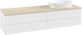 V&B Waschtischunterschrank Antao mit integrierter LED-Beleuchtung, Weiß, B/T: 160 x 50 cm - Bild 1