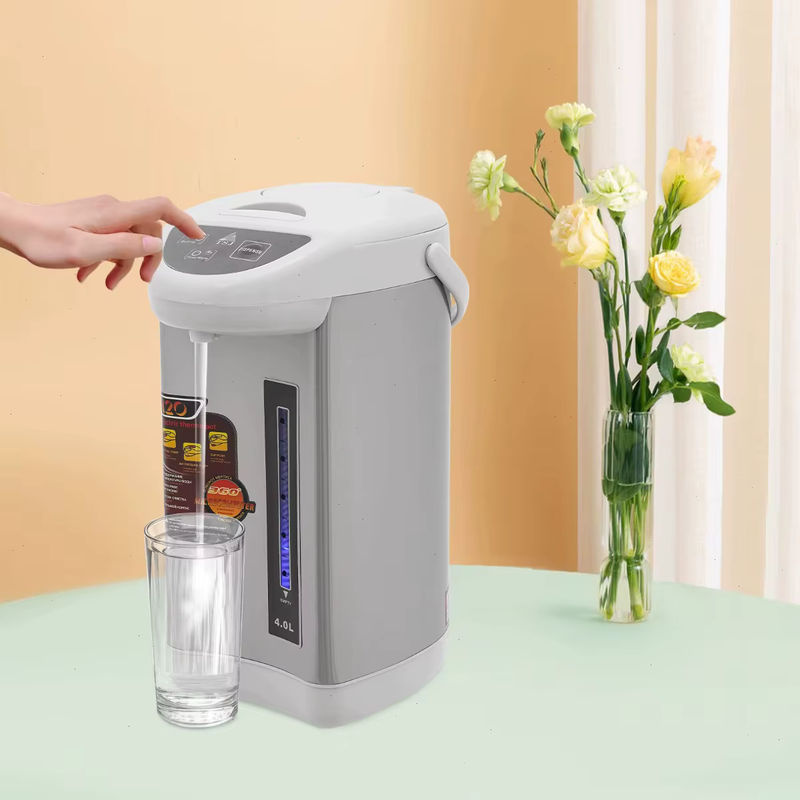 Bymaocar Elektrischer Warmwasserbereiter mit Thermostat, 4l Sofort-Heißwasserspender in Weiß-Grau-Silber - Bild 5