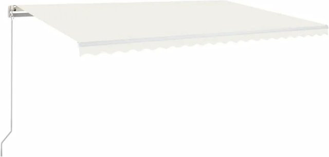 Furnicato Markise manuell einziehbar aus Aluminium und Polyester in Creme B/H: 500 x 300 cm - Bild 1
